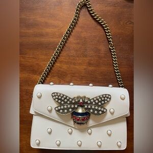 Gucci leather Broadway pearly women bag